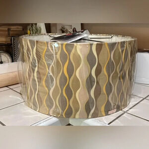 NEW Liora Manne Two-light Pendant with Fabric Shade Light